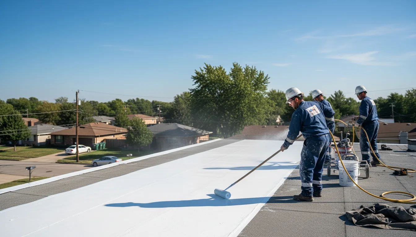 Commercial roof coating in Oak City, NC near me
